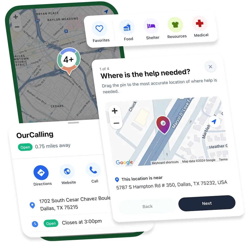 OurCalling Homeless Services App